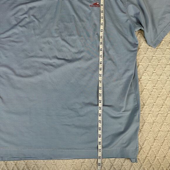 MENS FOOTJOY SHORT SLEEVE BLUE STRIPED POLO GOLF SHIRT SIZE XL SHADOW RIDGE - Picture 6 of 7